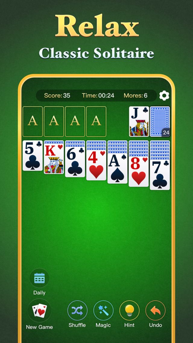 Jolly Solitaire gameplay screen