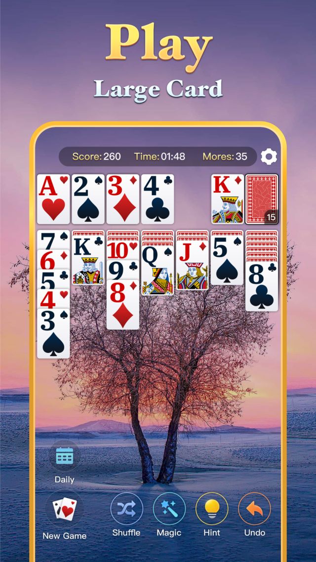 Jolly Solitaire large card screen