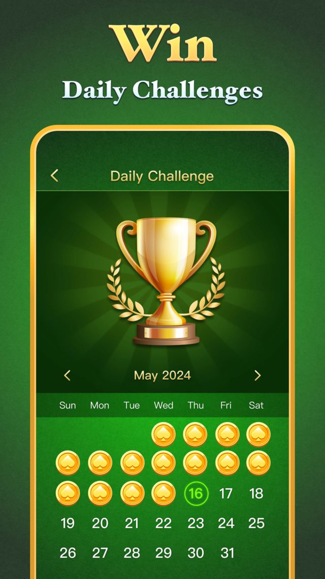 Jolly Solitaire daily challenge screen
